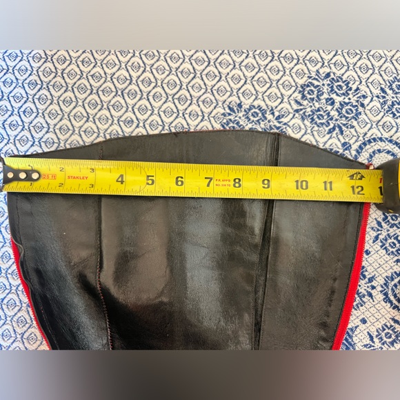 Gorgeous Rich Red Tall Leather High Heel Boots by Vero Cuoio for Helen Marlen - Picture 7 of 8